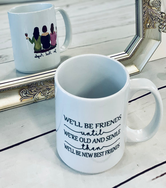 Best friends personalized mugs