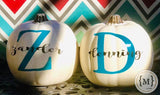 Monogrammed Pumpkins