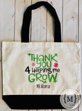 Two-Tone Teacher Tote Bags