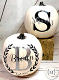 Monogrammed Pumpkins