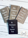 Personalized Teacher Journals