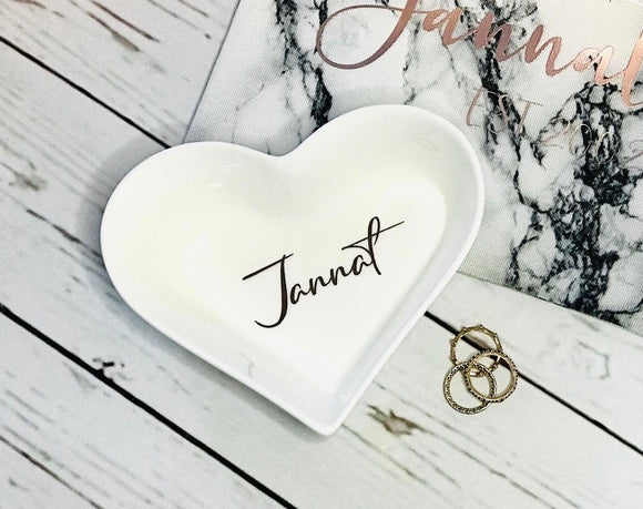 Heart-Shaped Jewelery Dish