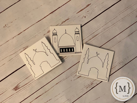 Colour Me Taj Mahal Canvas