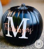 Monogrammed Pumpkins