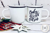 Two-Tone Holiday Mugs