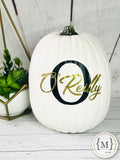 Monogrammed Pumpkins