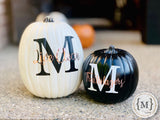 Monogrammed Pumpkins