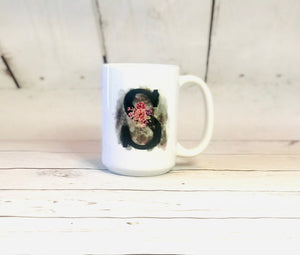 Monogram Floral Mug