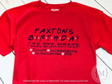 Themed Birthday Shirts