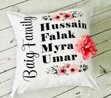 Custom Family Name Pillow Covers