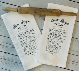 Recipe Tea Towels