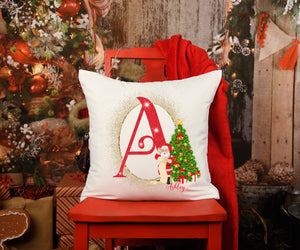 Santa Alphabet Cushion Cover